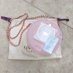 Ted Baker London Pink Leather Circle Crossbody